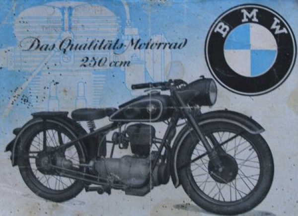 BMW 250 ccm Modellprogramm 1948 "Das Qualitäts-Motorrad" Motorradprospekt (7768)